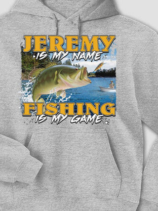Fishing is my Game : Printed Hoodies