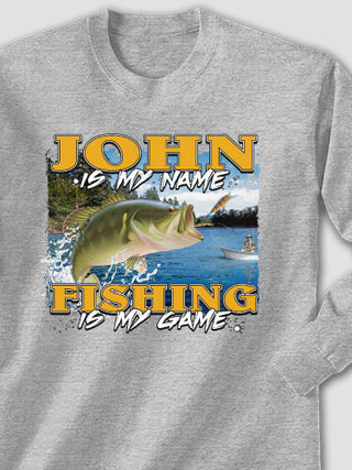 Fishing is my Game : Printed Long Sleeves