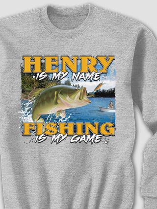 Fishing is my Game : Printed Sweatshirts