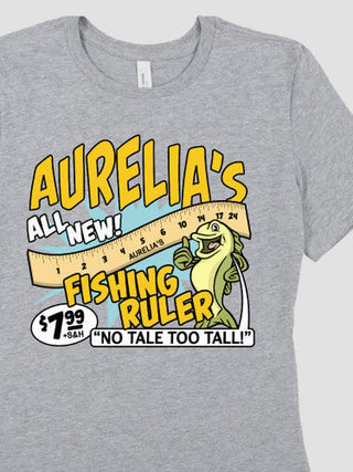 Fishing Ruler : Premium Printed T-Shirts