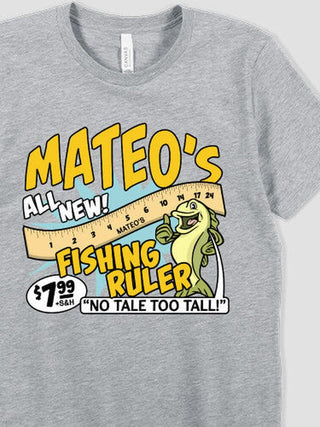 Fishing Ruler : Premium Printed T-Shirts