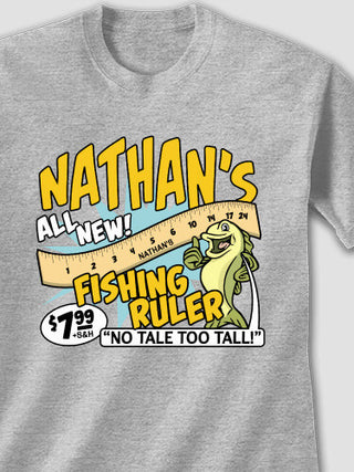Fishing Ruler : Printed T-Shirts