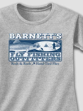Fly Fishing : Adult Ladies Fitted T-Shirt