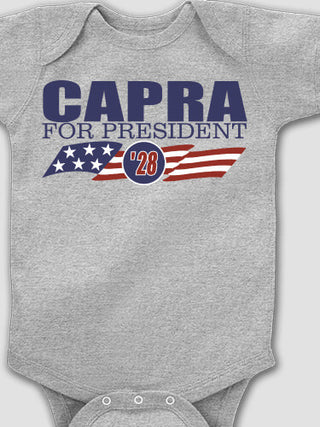 For President : Printed Baby Bodysuits