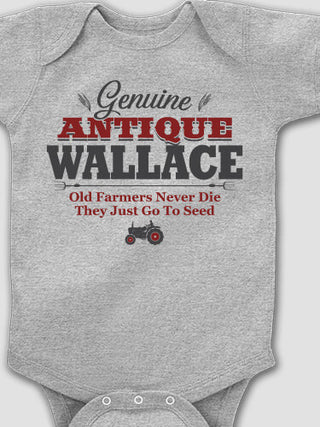 Genuine Antique Farmer : Printed Baby Bodysuits