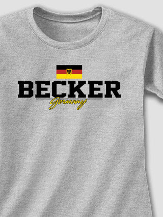 German Flag : Adult Ladies Fitted T-Shirt