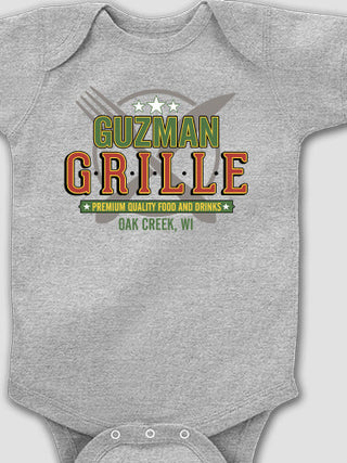 Grille : Printed Baby Bodysuits