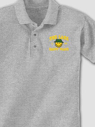 Happy Place : Embroidered Polo Shirts