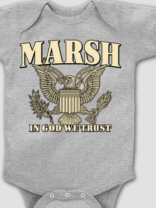 In God We Trust : Printed Baby Bodysuits