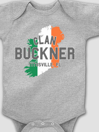 Irish Clan : Printed Baby Bodysuits