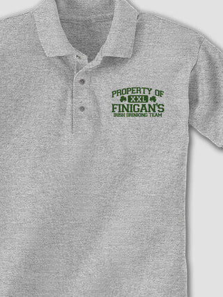 Irish Drinking Team : Embroidered Polo Shirts