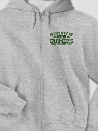 Irish Drinking Team : Embroidered Zip Hoodies