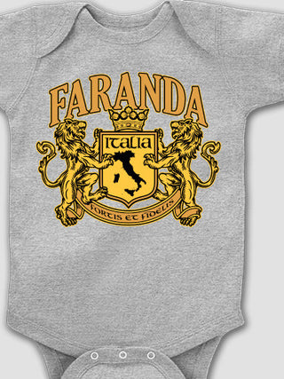 Italian Crest : Printed Baby Bodysuits