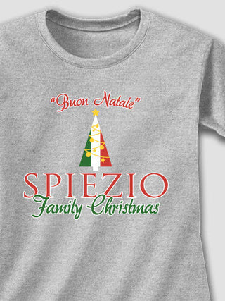 Italian Family Christmas : Adult Ladies Fitted T-Shirt
