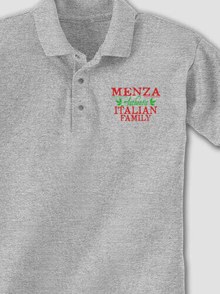 Italian Family : Embroidered Polo Shirts