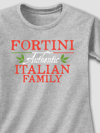 Italian Family : Adult Ladies Fitted T-Shirt