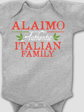Italian Family : Printed Baby Bodysuits