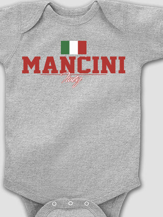 Italian Flag : Printed Baby Bodysuits