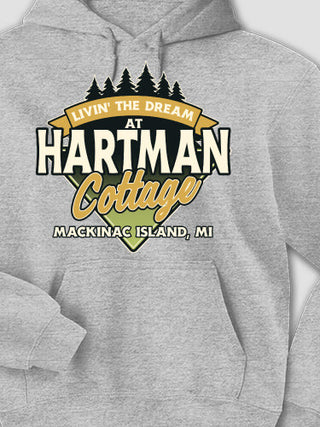 Livin' The Dream Cottage : Printed Hoodies
