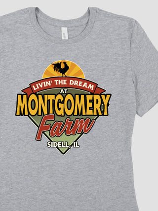 Livin' The Dream Farm : Premium Ladies T-Shirts
