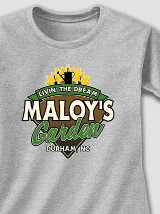 Livin' The Dream Garden : Adult Ladies Fitted T-Shirt