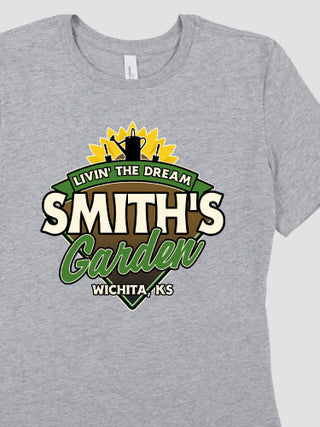Livin' The Dream Garden : Premium Ladies T-Shirts
