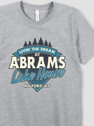 Livin' The Dream Lake House : Premium Printed T-Shirts