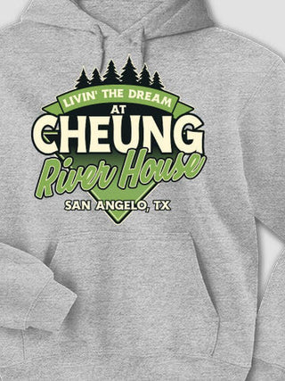 Livin' The Dream River House : Printed Hoodies