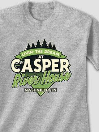 Livin' The Dream River House : Printed T-Shirts