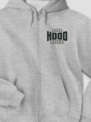 Local Legend : Embroidered Zip Hoodies