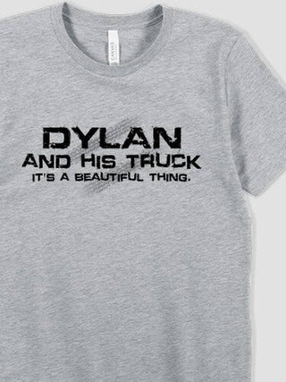 Man and His Truck : Premium Printed T-Shirts