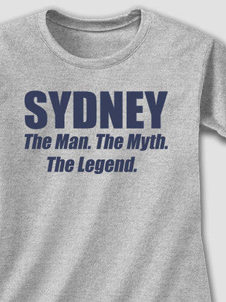 Man Myth Legend : Adult Ladies Fitted T-Shirt