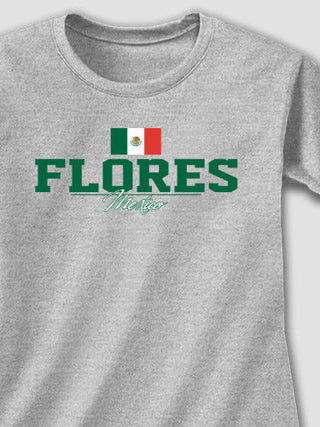 Mexican Flag : Adult Ladies Fitted T-Shirt