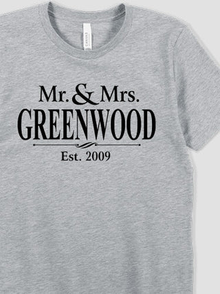 Mr and Mrs : Printed T-Shirts