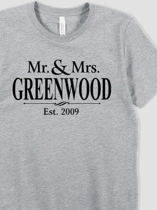 Mr and Mrs : Premium Printed T-Shirts