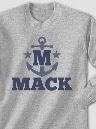 Nautical Monogram : Printed Long Sleeves