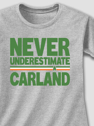 Never Underestimate Irish : Adult Ladies Fitted T-Shirt