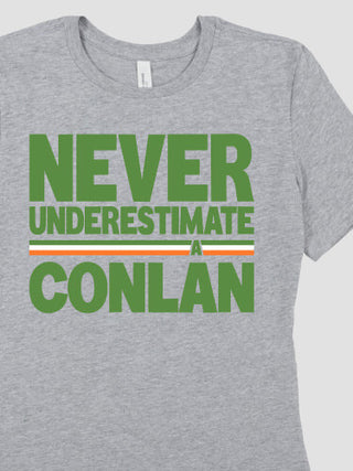 Never Underestimate Irish : Premium Ladies T-Shirts