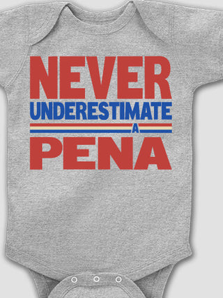 Never Underestimate : Printed Baby Bodysuits