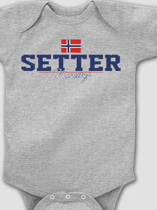 Norwegian Flag : Printed Baby Bodysuits