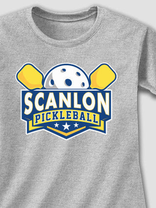 Pickleball : Adult Ladies Fitted T-Shirt