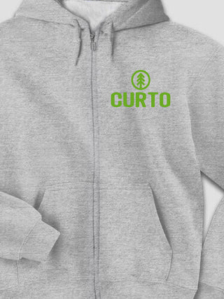 Pine Tree : Embroidered Zip Hoodies