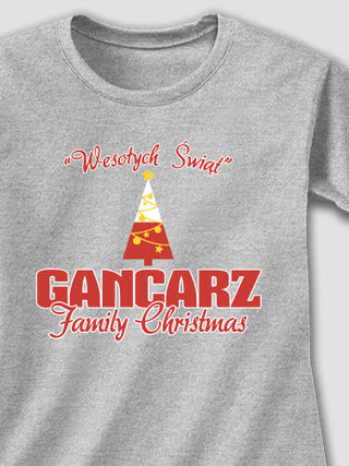 Polish Family Christmas : Adult Ladies Fitted T-Shirt