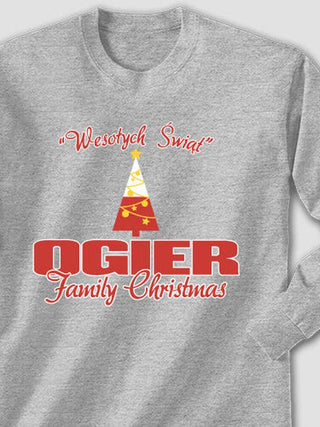 Polish Family Christmas : Printed Long Sleeves