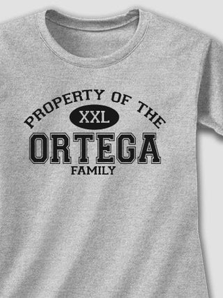 Property of Family : Adult Ladies Fitted T-Shirt