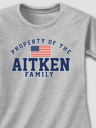 Property of Flag : Adult Ladies Fitted T-Shirt
