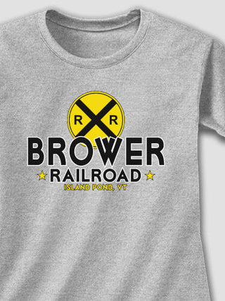 Railroad : Adult Ladies Fitted T-Shirt