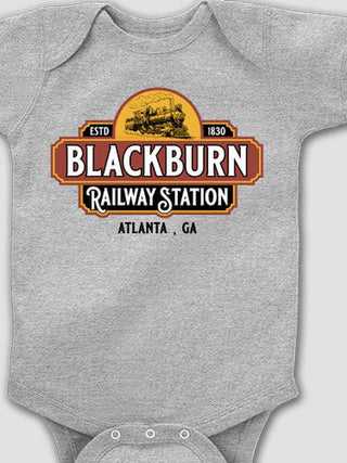 Railway Station : Printed Baby Bodysuits