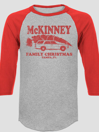 Retro Family Christmas : Printed Raglan Shirts