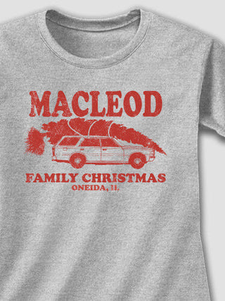 Retro Family Christmas : Adult Ladies Fitted T-Shirt